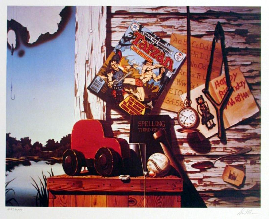 TARZAN COMIC BOOK ART SIGNED LIMITED EDITION NOVELTY: DAVID MANN | Title of Art: TARZAN | Medium: HAND SIGNED LIMITED EDITION LITHOGRAPH ON PAPER | Edition Size: 493/1000 Art Size: 22x29 | Framed Size: Unframed | Value: $ 400