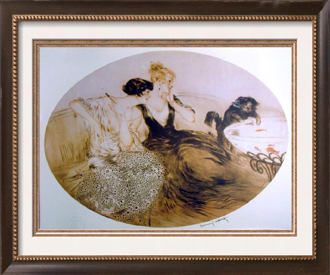 Icart Liquidation Fine Art Liquidation Deco Sale: Louis Icart | Title Of Art: Kitty Cat | Medium: Fine Art Print Signed In The Plate | Edition Size: | Art Size: 19X24 | Framed Size: Unframed | Value: $ 350