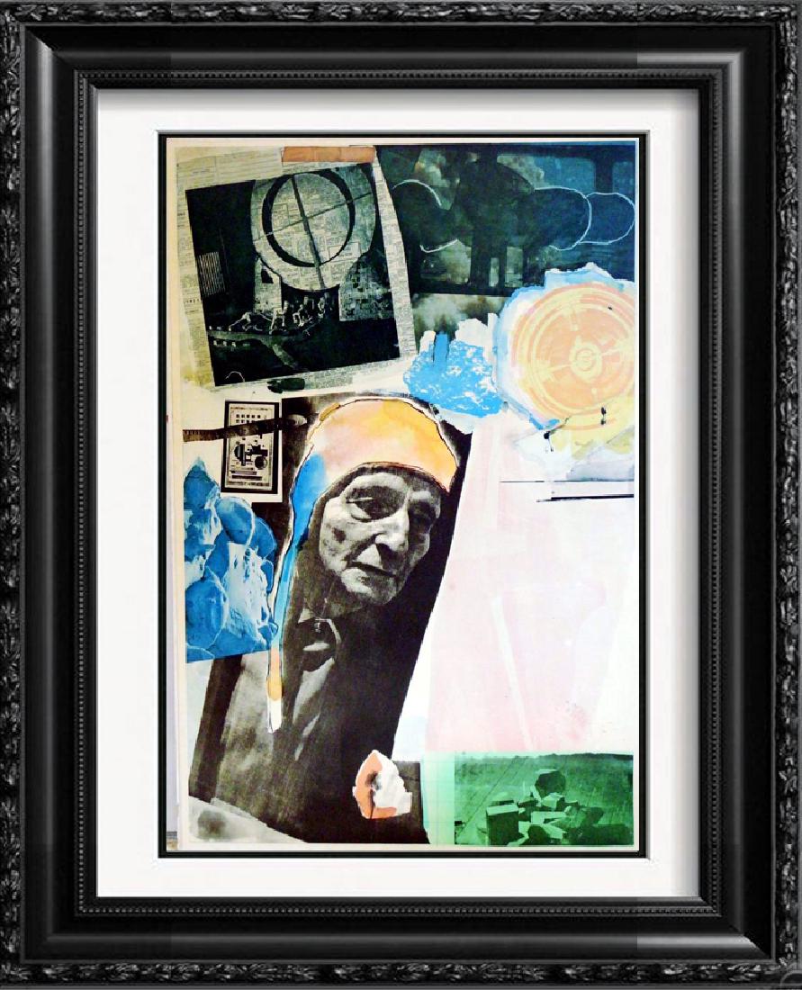 Fantastic Find Robert Rauschenberg Collage Lithograph: Robert Rauschenberg | Title of Art: Unknown | Medium: Unsigned Original Colored Lithograph Mounted on Board | Edition #: | Unframed Size: 35x23 | Framed Size: Offered Unframed. Framing presentation if