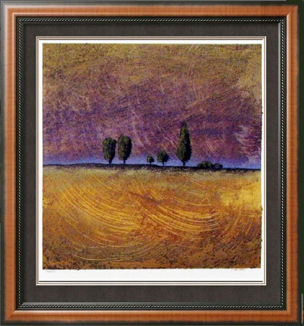 Modern Landscape Signed Original Painting on Paper (1 of 3)
