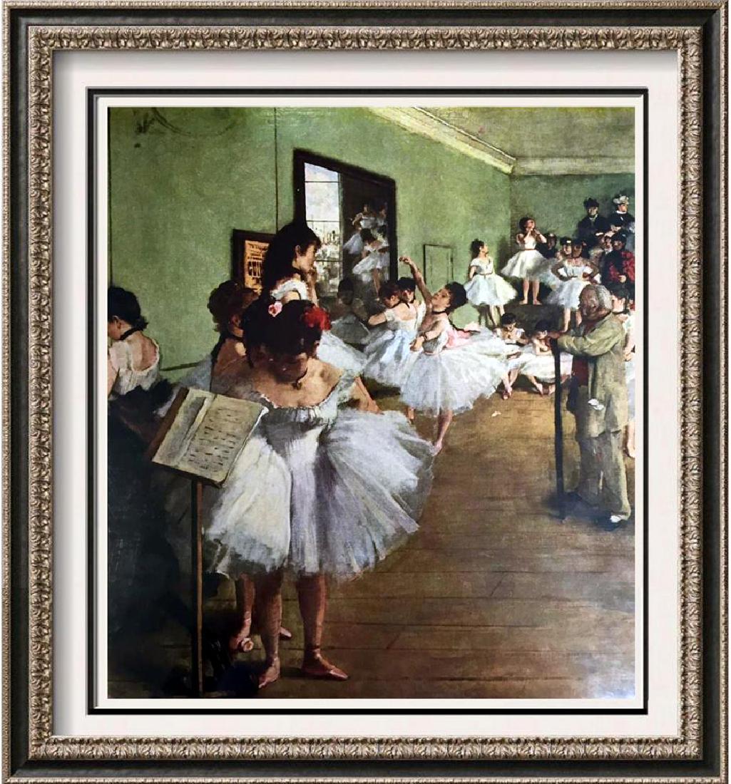 Edgar-Hilaire-Germain Degas The Dancing Class c.1876: Artist Name: Edgar-Hilaire-Germain Degas | Title of Art: (Plate One) The Dancing Class c.1876 | Medium: Fine Art Print from Museum Artist | Signed in Plate & Unnumbered | Art Size: Approx 8 x 10 | Off