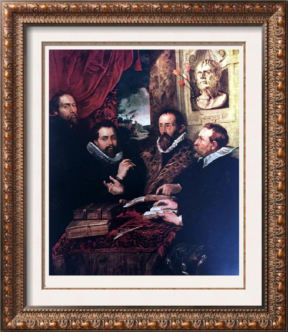 Peter Paul Rubens Justus Lipsius and His Pupils c.1612: Artist Name: Peter Paul Rubens | Title of Art: (Plate Twelve) Justus Lipsius and His Pupils c.1612 | Medium: Fine Art Print from Museum Artist | Unsigned & Unnumbered | Art Size: Approx 8 x 10 | Offer