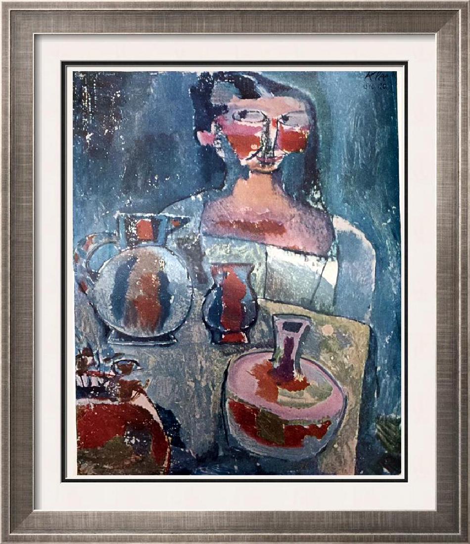 Paul Klee Girl with Jugs c.1910 Fine Art Print Signed: Artist Name: Paul Klee | Title of Art: (Plate Two) Girl with Jugs c.1910 | Medium: Fine Art Print from Museum Artist | Signed in Plate & Unnumbered | Art Size: Approx 9 x 7 | Offered Unframed. Framing
