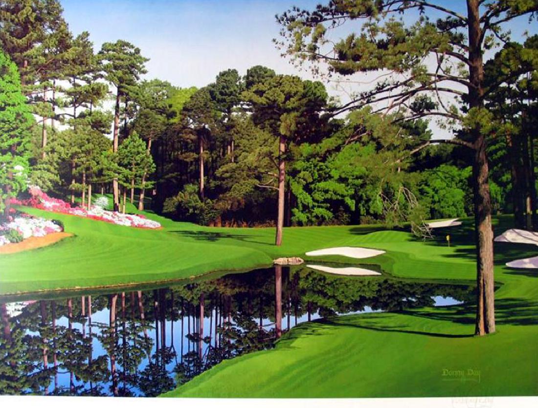 Signed Danny Day Golf Course Print Limited Edition: Danny Day | Title Of Art: Golf Scene | Medium: Hand Signed By The Artist Offset Lithograph On Paper | Edition Size: Of 1000 | Unframed Size: 22X27 Inches | Offered Unframed. Framing presentation if sh