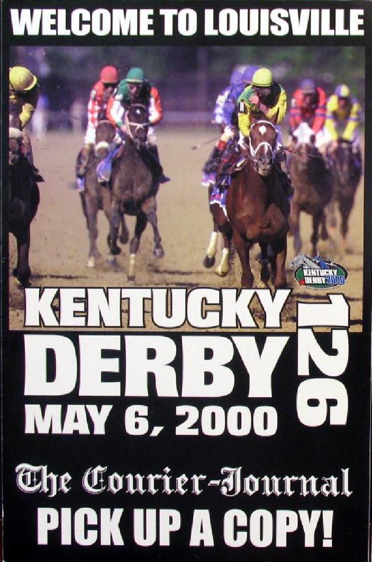 2000 Kentucky Derby Memorabilia Newspaper & Print: Art Prints | Title of Art: Kentucky Derby 2000 | Medium: Mixed Media on Paper Advertisement for 2000 Kentucky Derby, Newspaper + Peter Max Cover Art for Calendar of Events | Edition Size: Open | Unfra