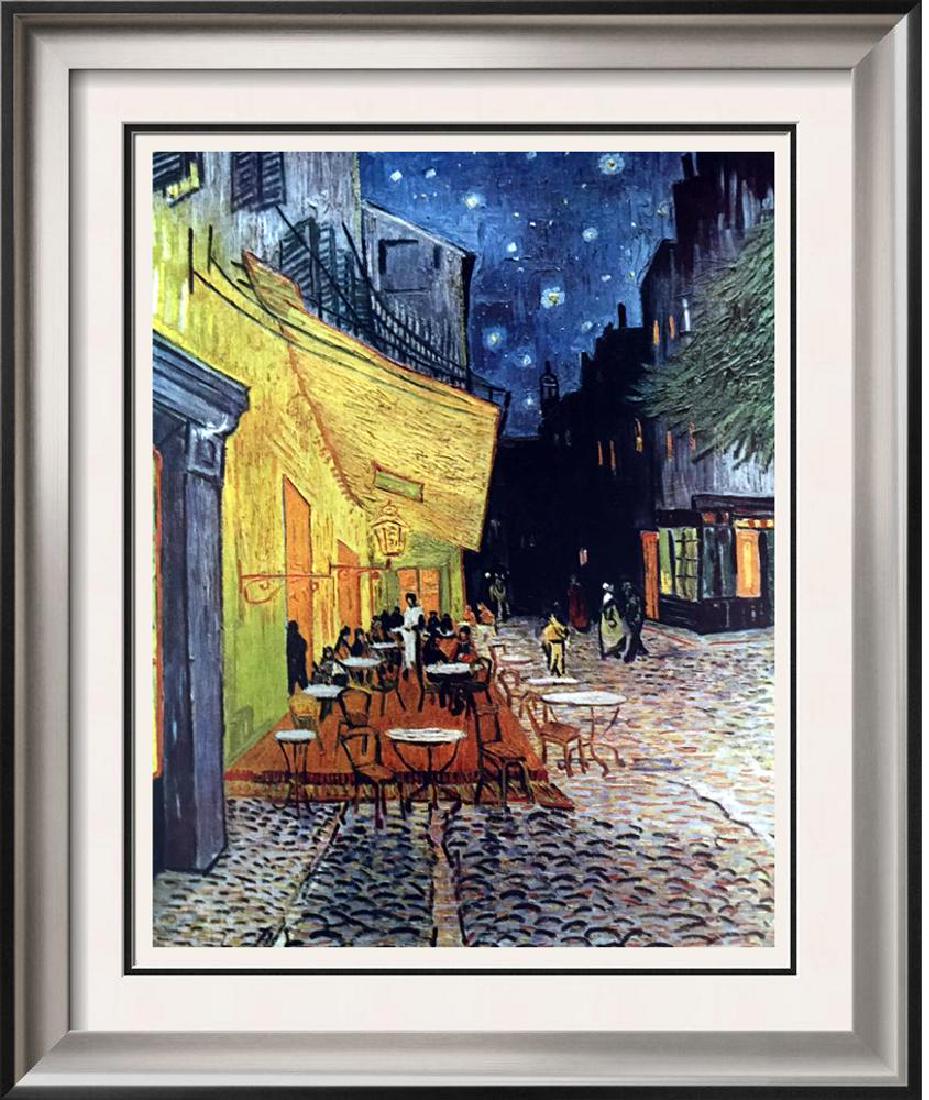 Vincent Van Gogh Sidewalk Café at Night c.1888 Fine Art: Artist Name: Vincent Van Gogh | Title of Art: (Plate Twelve) Sidewalk Café at Night c.1888 | Medium: Fine Art Print from Museum Artist | Unsigned & Unnumbered | Art Size: Approx 8 x 10 | Offered Unfr