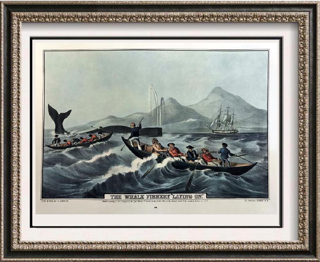 Roy King c.1987 The Well Fishery Laying On The World Of: Roy King | Title of Art: c.1987 The Well Fishery Laying On The World Of Moby Dick | Medium: Colored Lithographic Fine Art Print | Edition #: N/A | Unframed Size: 12x16 | Framed Size: Offered Unframed.