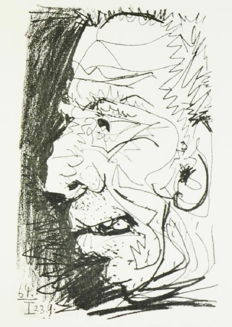 PORTAIT PABLO PICASSO RARE 1964 LIMITED EDITION ART: PABLO PICASSO | Title of Art: PORTRAIT 9 | Medium: THIS RE-CREATION WAS PRINTED IN THE FALL OF 1970 UNDER THE PERSONAL SUPERVISION OF PABLO PICASSO. THEY ARE THE EXACT SIZE OF THE ORIGINAL DRAWINGS AN