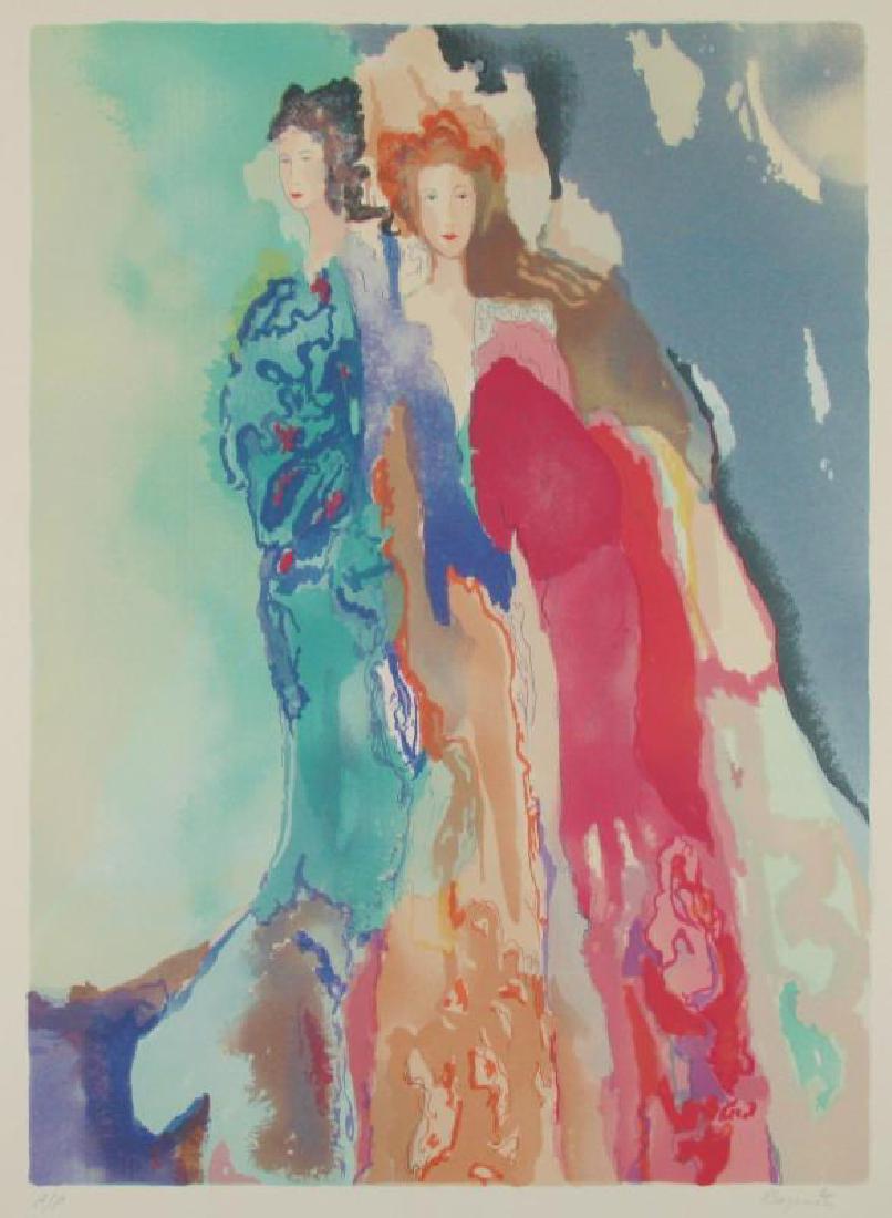 Colorful Bazinet Signed Ltd Ed Dealer Give Away!: Jane Bazinet | Title Of Art: Painted Cloak | Medium: Hand Signed By The Artist Serigraph On Paper | Edition Size: Pp (Printer's Proof) | Unframed Size: 21X16 Inches | Framed Size: Unframed | Value: $ 