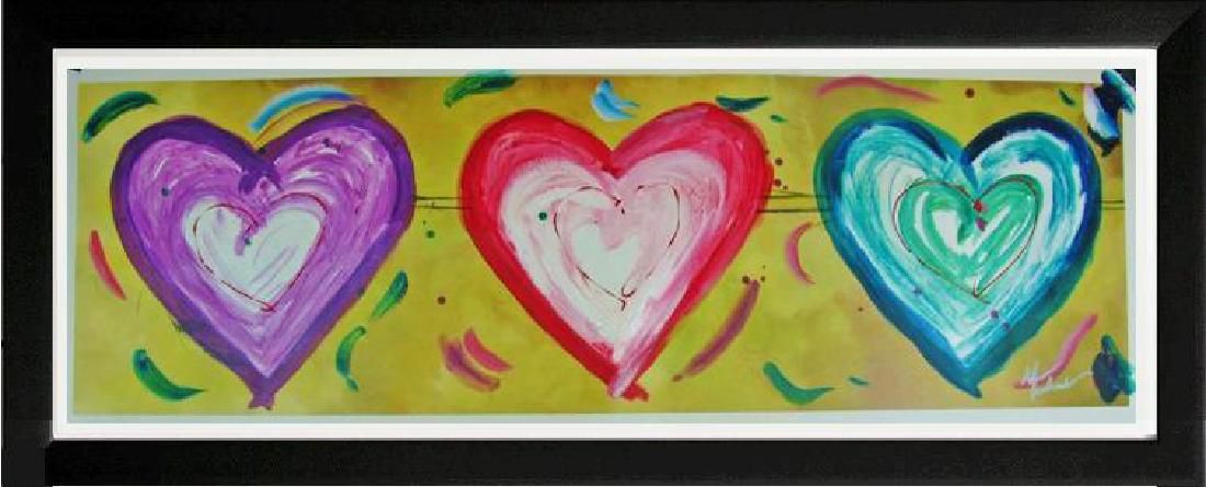 Pop Canvas Heart Series Signed Original Mixed Media (1 of 4)