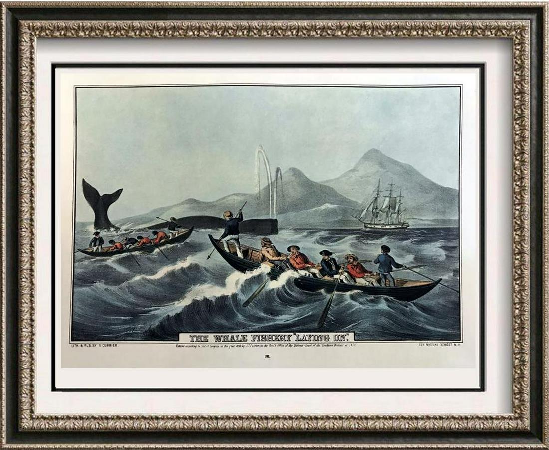 Roy King c.1987 The Well Fishery Laying On The World Of: Roy King | Title of Art: c.1987 The Well Fishery Laying On The World Of Moby Dick | Medium: Colored Lithographic Fine Art Print | Edition #: N/A | Unframed Size: 12x16 | Framed Size: Offered Unframed.