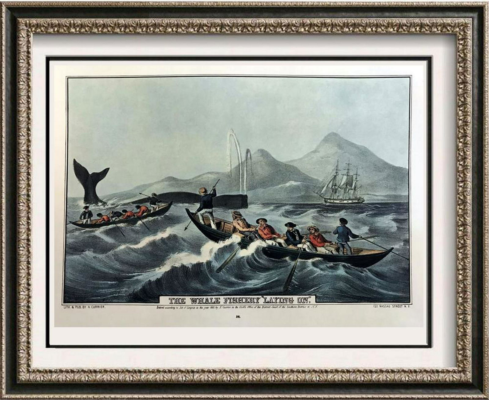 Roy King c.1987 The Well Fishery Laying On The World Of: Roy King | Title of Art: c.1987 The Well Fishery Laying On The World Of Moby Dick | Medium: Colored Lithographic Fine Art Print | Edition #: N/A | Unframed Size: 12x16 | Framed Size: Offered Unframed.