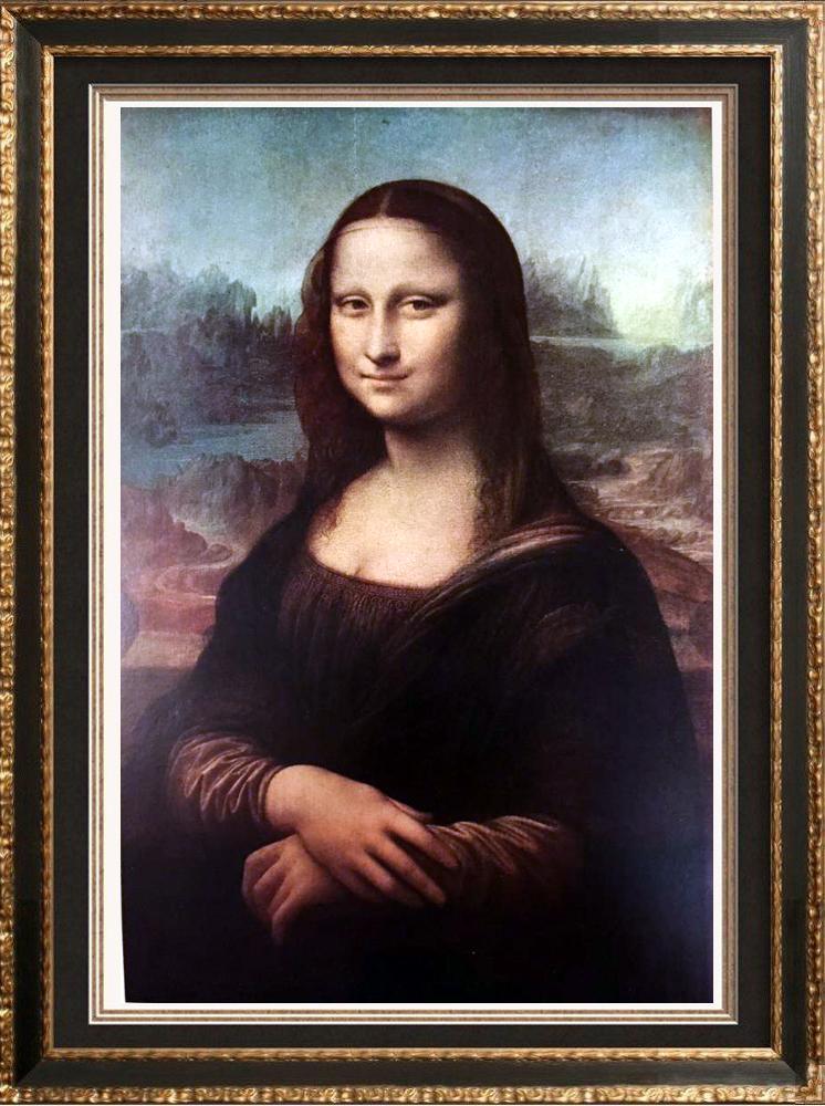 Masterpieces of Italian Paintings Leonardo da Vinci:: Artist Name: Masterpieces of Italian Paintings (Plate Nine) Leonardo da Vinci: Mona Lisa c.1505 | Medium: Fine Art Print from Museum Artist | Unsigned & Unnumbered | Art Size: Approx 8 x 10 | Offered 