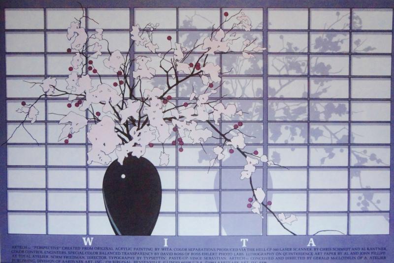 Asian Style Print Floral Purple Violet Colors (1 of 4)