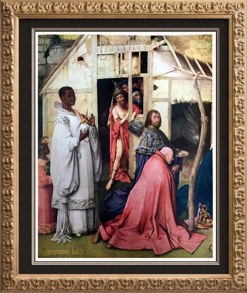 Hieronymus Bosch (Detail of) The Ephiphanyc.1450-1516: Artist Name: Hieronymus Bosch | Title of Art: (Plate Four) (Detail of) The Ephiphanyc.1450-1516 | Medium: Fine Art Print from Museum Artist | Signed in Plate & Unnumbered | Art Size: Approx 8 x 10 | O