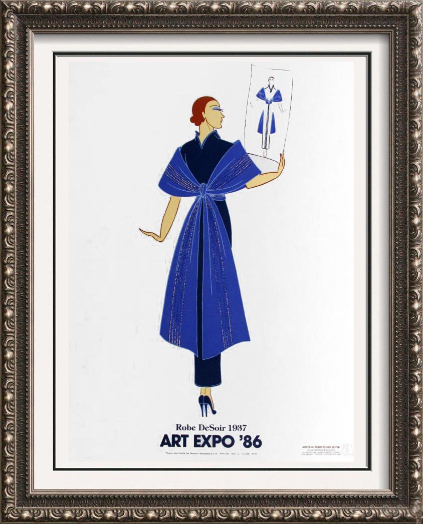 Erte Colored Litho Huge Sale Sale Art Deco Collectible (1 of 3)