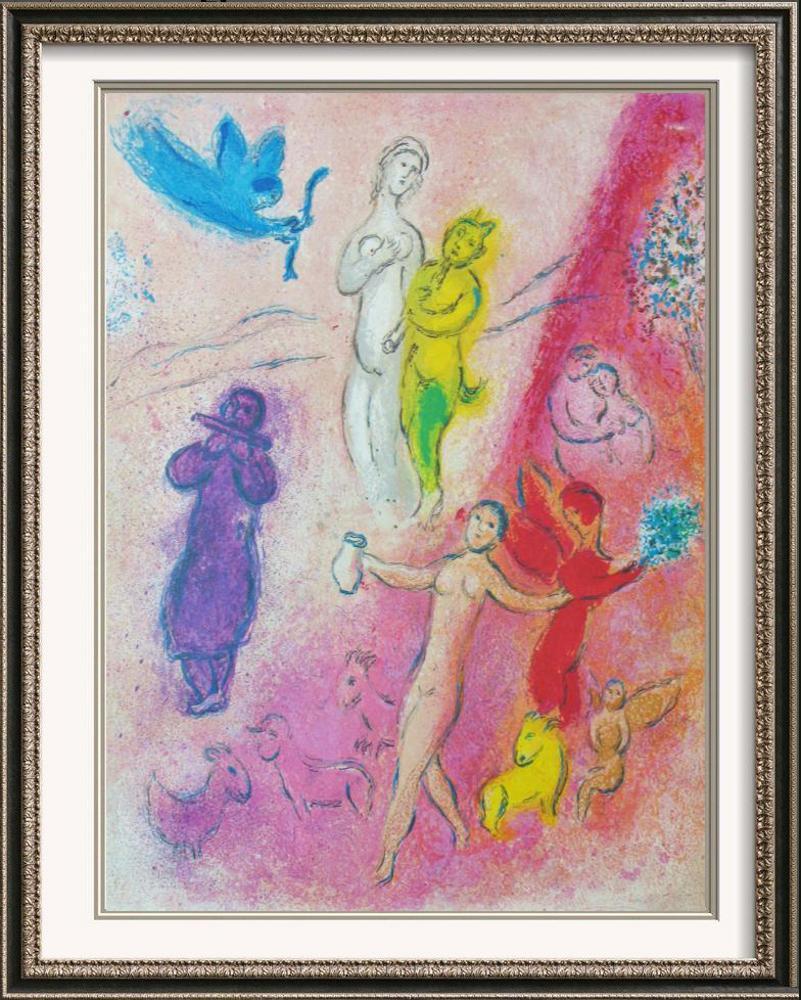 Fantastic Colored Lithograph Marc Chagall (After) (1 of 3)