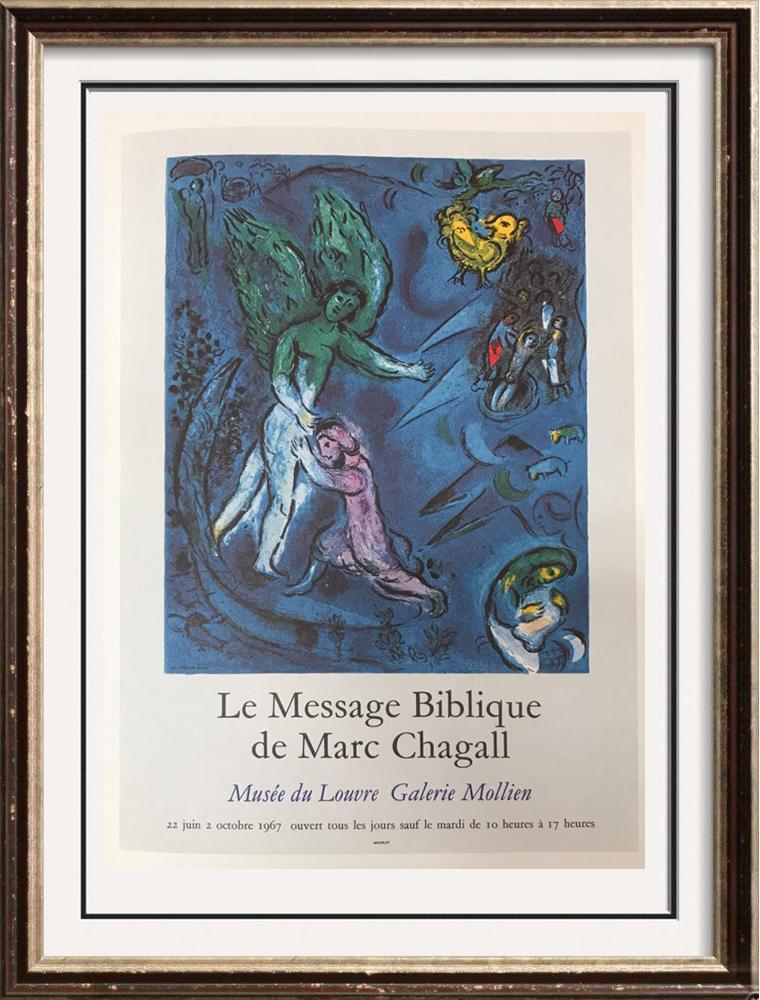 Marc Chagall The Struggle Of Jake Up And The Angel Fine: Marc Chagall | Title of Art: The Struggle Of Jake Up And The Angel | Medium: Fine Art Offset Lithographic Print | Unsigned | Edition # N/A | Art Size: 12 x 9 | Offered Unframed. Framing presentation i