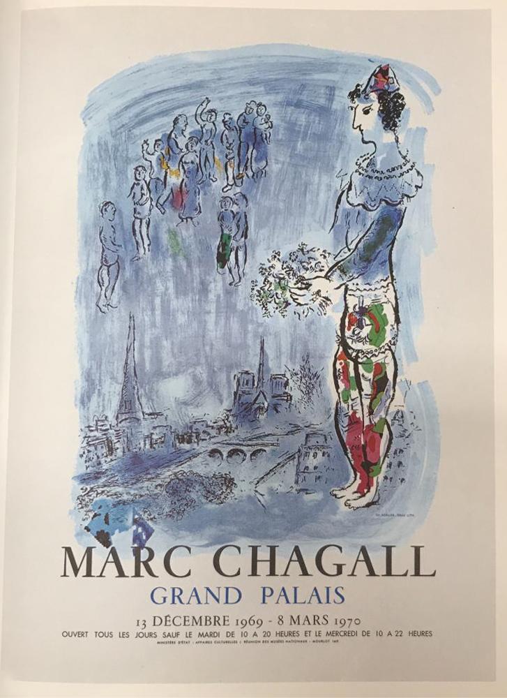 Marc Chagall The Magician Of Paris Fine Art Offset: Marc Chagall | Title of Art: The Magician Of Paris | Medium: Fine Art Offset Lithographic Print | Unsigned | Edition # N/A | Art Size: 12 x 9 | Offered Unframed. Framing presentation is for concept on