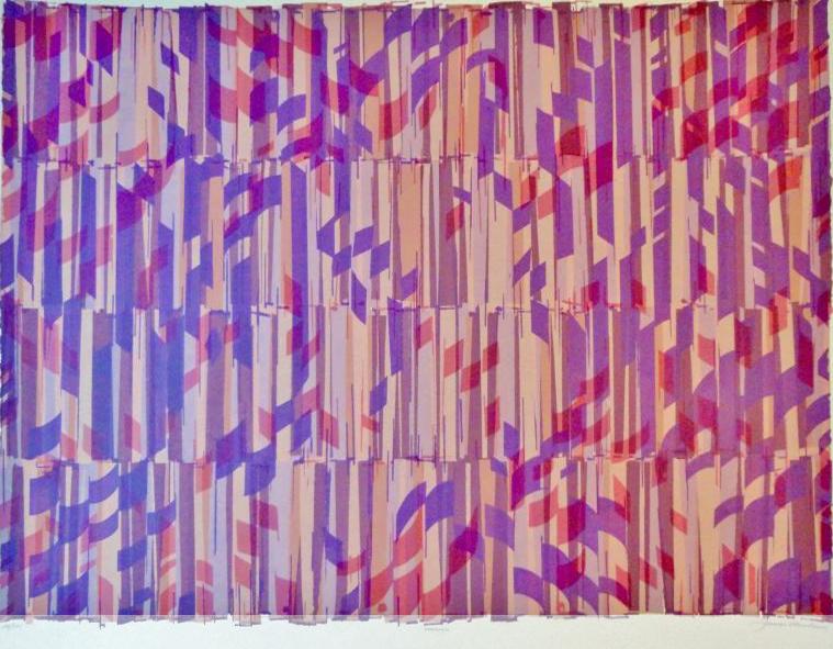 Huge Rare Abstract Vasarely-Style Signed Ltd Ed Sale (1 of 2)