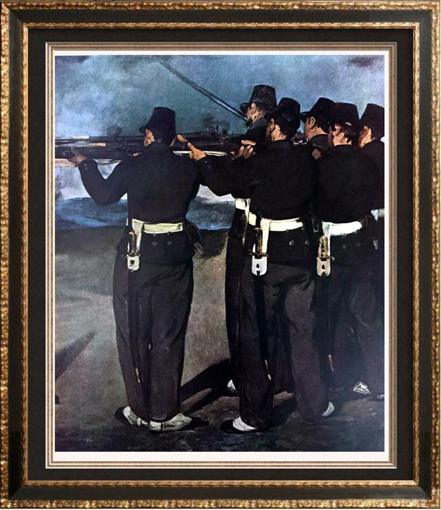 Manet Peintures L'Execution de Maximilien c.1867 Fine: Artist Name: Manet | Title of Art: (Plate Six) Peintures L'Execution de Maximilien c.1867 | Medium: Fine Art Print from Museum Artist | Unsigned & Unnumbered | Art Size: Approx 8 x 10 | Offered Unfram