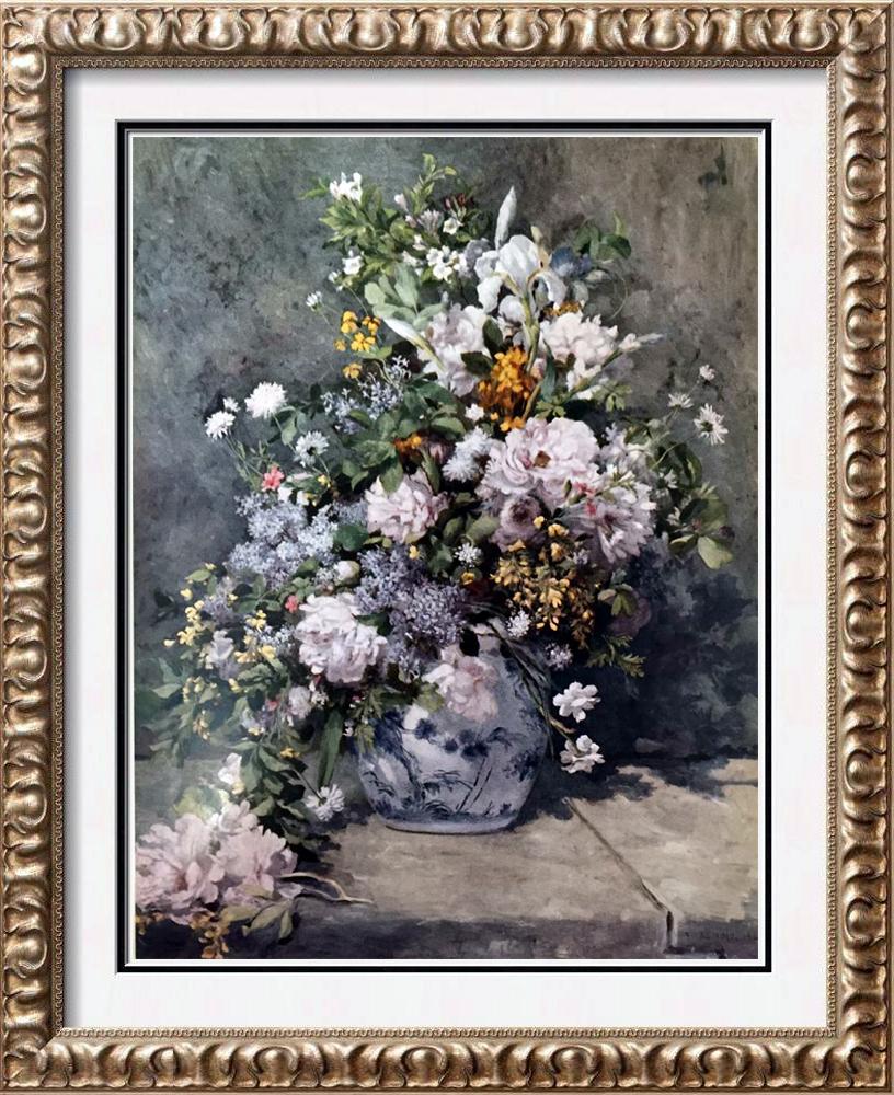 Manet, Edouard A Large Vase of Flowers c.1866 Fine Art: Artist Name: Manet, Edouard | Title of Art: (Plate Three) A Large Vase of Flowers c.1866 | Medium: Fine Art Print from Museum Artist | Unsigned & Unnumbered | Art Size: Approx 8 x 10 | Offered Unframe