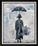 Abstract Modern Art Flow Blue Umbrella Janet Swahn