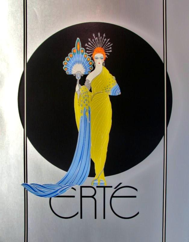 Erte Silkscreen Silver Leaf Art Deco Fantastic: Erte | Title Of Art: Aphrodite | Medium: Silkscreen On Paper Unsigned | Edition Size: A/P | Unframed Size: 30 X 23 Inches | Framed Size: Unframed | Value: $ 350