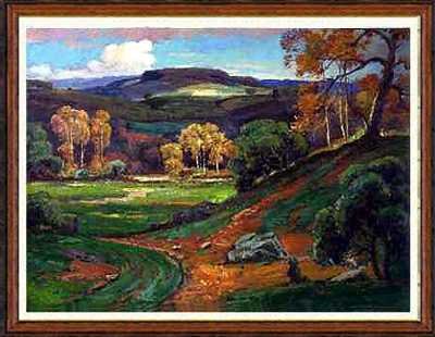 Landscape Rare Liquidation ORIGINAL Art Framed Sa
