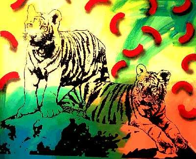 Colorful Original POP Art Canvas Signed Original
