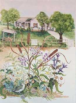 BERGER PRESIDENT JOHNSON'S HOUSE ORIGINAL ART