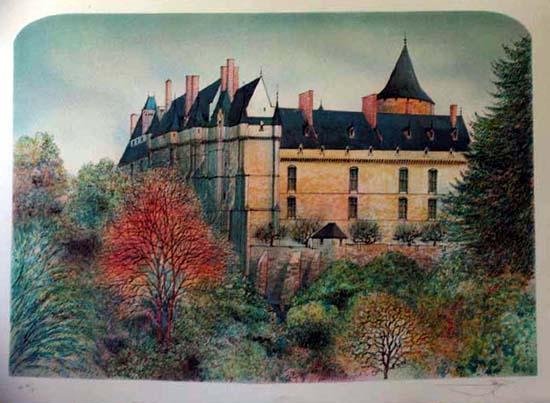 EUROPEAN CASTLE COLORFUL SIGNED LTD ED SALE