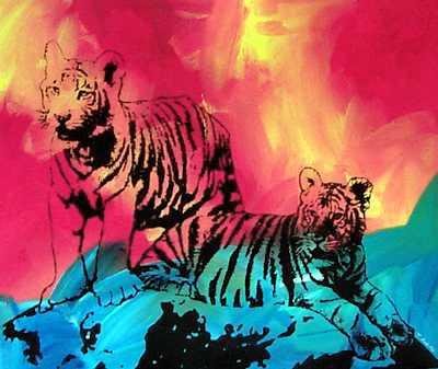 COLORFUL POP CANVAS ORIGINAL TIGERS MUST SEE
