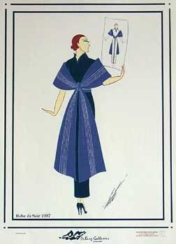 ERTE ROBE PLATE SIGNED FINE ART PRINT RARE DEAL