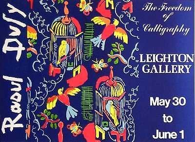 RAOUL DUFFY RARE LITHOGRAPHIC POSTER SALE