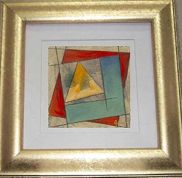 COLORFUL ABSTRACT FRAMED ORIGINAL PAINTING SALE