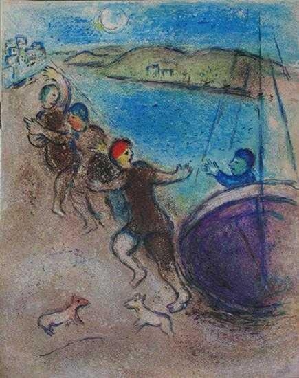 MARC CHAGALL LOW PRICE COLORED LITHOGRAPH SALE