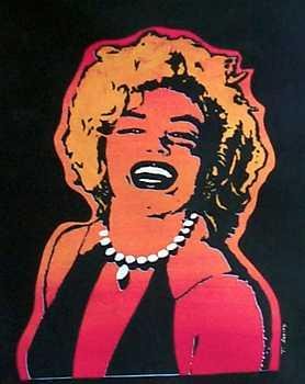 DRAMATIC COLORFUL POP STYLE MARILYN MONROE PAINT