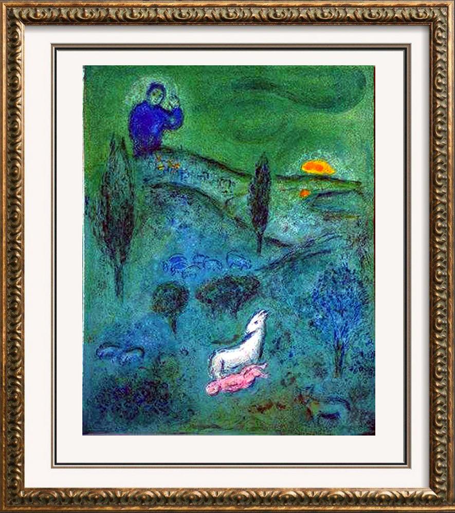 LAMB OF GOD MARC CHAGALL ORIGINAL COLORED LITHOGRAPH: MARC CHAGALL | Title of Art: LAMB OF GOD | Medium: UNSIGNED ORIGINAL COLORED LITHOGRAPH ON ARCHES PAPER | Edition Size: | Art Size: 13x10 Framed Size: Unframed | Value: $ 750