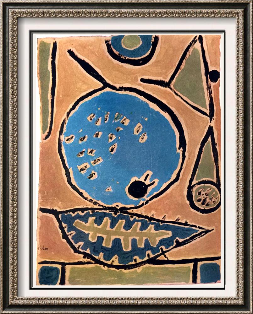Paul Klee Coelin Fruit c.1938 Fine Art Print Signed in: Artist Name: Paul Klee | Title of Art: (Plate Thirteen) Coelin Fruit c.1938 | Medium: Fine Art Print from Museum Artist | Signed in Plate & Unnumbered | Art Size: Approx 9 x 7 | Offered Unframed. Fram