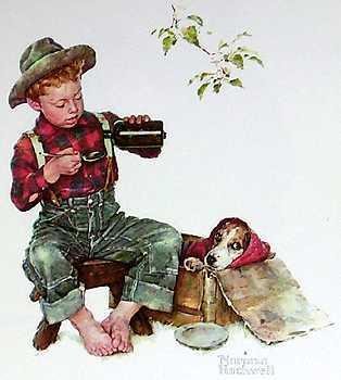 ROCKWELL COLORFUL ART VALUED COLLECTIBLE SALE