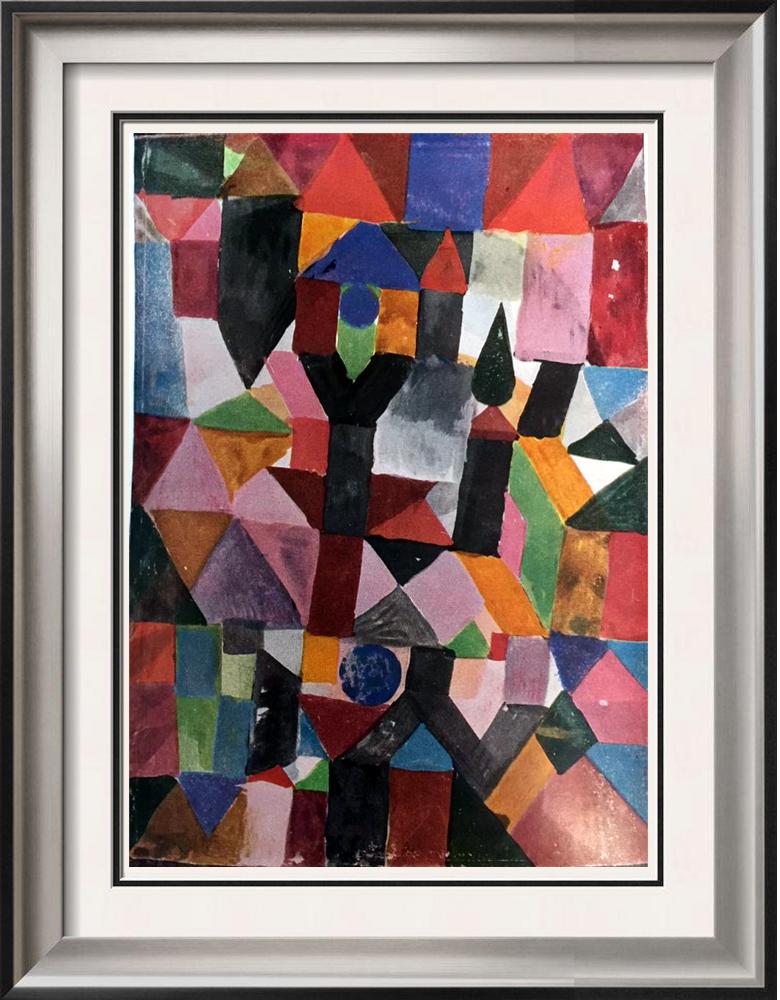 Paul Klee Invention (With the Dovecote) c.1917 Fine Art: Artist Name: Paul Klee | Title of Art: (Plate Four) Invention (With the Dovecote) c.1917 | Medium: Fine Art Print from Museum Artist | Unsigned & Unnumbered | Art Size: Approx 9 x 7 | Offered Unframed