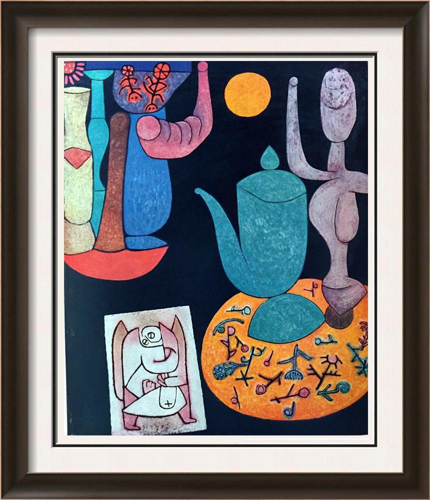 Paul Klee Still Life c.1940 Fine Art Print: Artist Name: Paul Klee | Title of Art: (Plate Sixteen) Still Life c.1940 | Medium: Fine Art Print from Museum Artist | Unsigned & Unnumbered | Art Size: Approx 9 x 7 | Offered Unframed. Framing presen