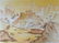 Asian Watercolor on Canvas Abstract Village Scene - 2