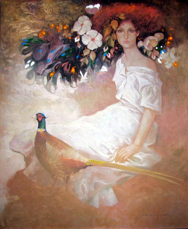 Felix Mas Serena Limited Edition Art Deco Earth Tone: Felix Mas | Title Of Art: Serena | Medium: Hand Signed By The Artist Serigraph On Paper | Edition Size: Limited | Unframed Size: 31 X 25 Inches | Framed Size: 42 X 36 Inches | Value: $ 1200