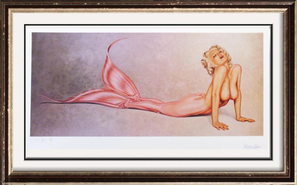 Star Fish Mermaid Ltd Ed Olivia Signed Original: Olivia Deberardinis | Title Of Art: Star Fish | Medium: Hand Signed By The Artist Lithograph On Paper | Edition Size: Of 500 Unframed Size: 21 X 40 Inches | Framed Size: Unframed | Value: $ 800