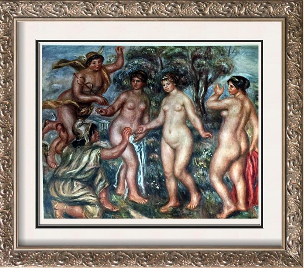 Pierre Auguste Renoir The Judgment of Paris c.1914 Fine: Artist Name: Pierre Auguste Renoir | Title of Art: (Plate Fourteen) The Judgment of Paris c.1914 | Medium: Fine Art Print from Museum Artist | Signed in Plate & Unnumbered | Art Size: Approx 8 x 10 | 