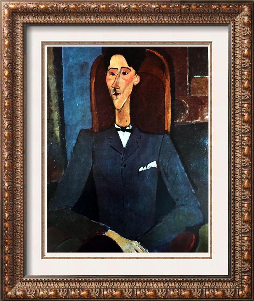 Amedeo Modigliani Jean Cocteau c.1917 Fine Art Print: Artist Name: Amedeo Modigliani | Title of Art: (Plate One) Jean Cocteau c.1917 | Medium: Fine Art Print from Museum Artist | Unsigned & Unnumbered | Art Size: Approx 8 x 10 | Offered Unframed. Framing