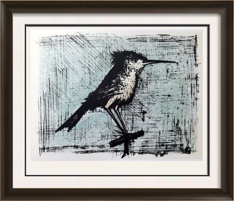 Bernard Buffet The Sea Shallow Full Color Print,: Artist Name: Bernard Buffet | Title of Art: Plate Forty Three The Sea Shallow | Medium: Full Color Print, Executed in November 1967 on press of Fernand Moulet, Paris, France printed on velin Acropole