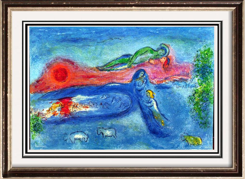 Colored Chagall "After" Lithograph Dealer Liquidates: Marc Chagall | Title Of Art: Lovers | Medium: Colored Unsigned Lithograph On Paper | Edition #: | Unframed Size: 13X19 Inches | Framed Size: Unframed | Value: $ 500
